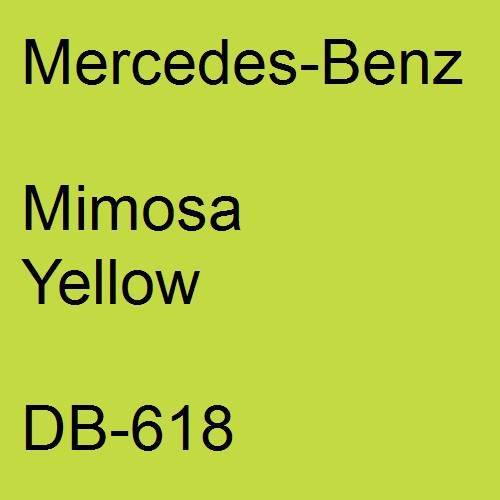 Mercedes-Benz, Mimosa Yellow, DB-618.